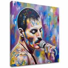 Slika FREDDIE MERCURY - Legenda pod svjetlima reflektora | 100% originalno oslikano akrilom